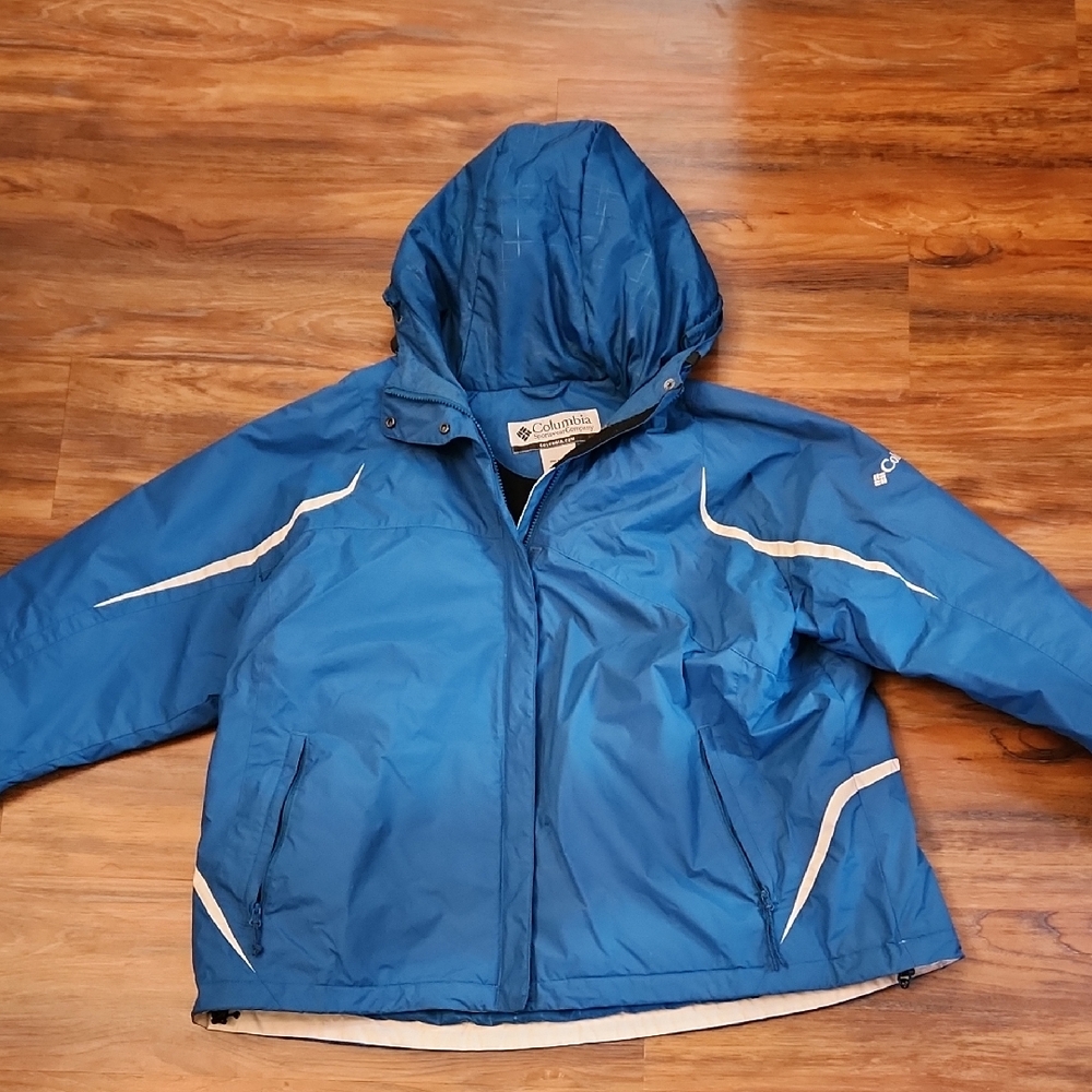 Columbia Women's Waterproof Blue Winter Coat, 2X